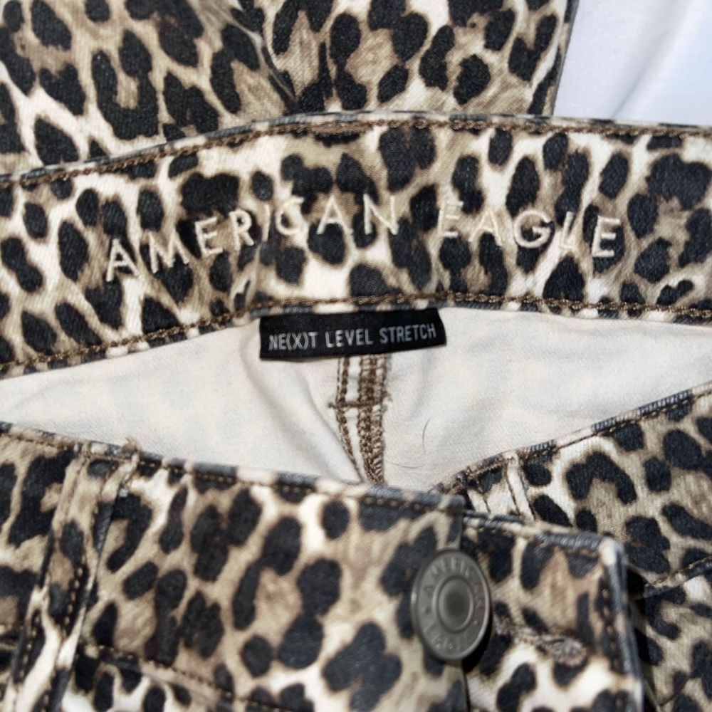 American Eagle High Rise Cheetah Leopard Jegging